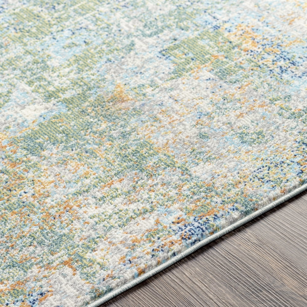 Livabliss Bodrum Modern Indoor/Outdoor Area Rug,8'10" x 12',Orange/Green