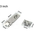 thumbnail image 2 of Door Locks Hasp Latch, 5 Inch Stainless Steel Safety Packlock Clasp Hasp Lock Latch, Extra Thick Gate Lock Hasp with Screws Brushed Finish 2 Pack (5inch), 2 of 5