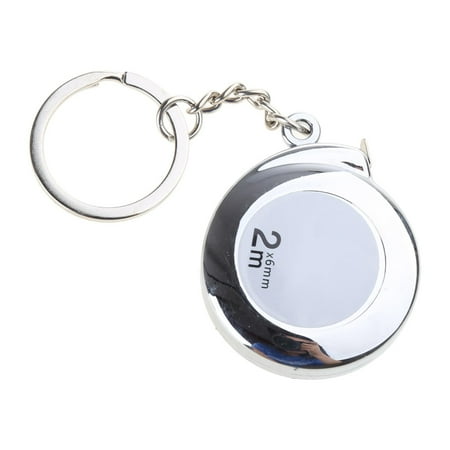 

Tape Measure Keychains Functional Mini Retractable Measuring Tape Keychains 2M Stainless Steel Tape Measure Measuring Tape Reference Bit Smart Tiles Edge Trim Post Bracket Concrete Mason String Line