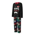thumbnail image 3 of Fiomva Family Matching Christmas Pajamas Set Outfits Long Sleeve Elk Printed Tops Plaid Pants Sleepwear, 3 of 10