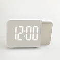 thumbnail image 1 of Despertador de Pantalla LED Función de repetición Brillo USB Reloj , Concha blanca Soledad Despertador de proyección, 1 of 8