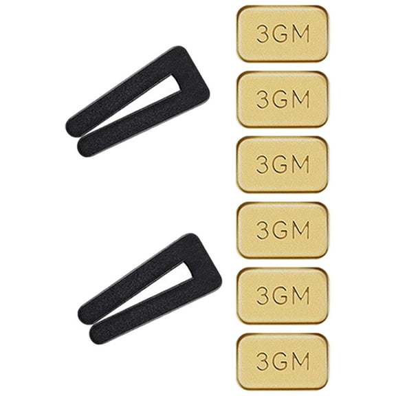 WRISTBIQUE 1Set Fan Balancing Kit with Self Adhesive Golden Weights for Ceiling Fan Swing and Noise Control