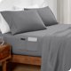 thumbnail image 5 of Juego de Sábanas de 3 Piezas Bare Home Premium 1800 Doble Bolsillo Tamaño twin-XL Color Gris, 5 of 8