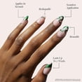thumbnail image 3 of Press On Nails, glamnetic Harry Potter, lengua de perejil, color verde, 3 of 6