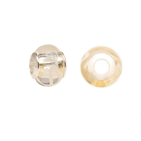 - Milk And Honey Marbled Glass Large Hole Beads Murano Lampwork European Glass Crystal Charms Beads Spacers Fit Pandora Troll Chamilia Carlo Biagi Zable Snake Chain Charm Bracelets 12x14.5mm 4pcs