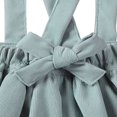 thumbnail image 4 of PENGXIANG Bambin Bébé Filles Sangle Velours Côtelé Ensemble Robe Robe Vêtements Bouton Solide Mini Robes, 4 of 6