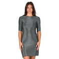 thumbnail image 5 of Womens Boat Neck Shimmery Mini Dress, 5 of 10