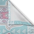 thumbnail image 3 of Ambesonne Hamsa Kitchen Curtains, Boho Ornate Art, 55"x45", Blue Pink, 3 of 3