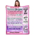 thumbnail image 1 of LHSHID 13 Year Old Daughter Gifts 13th Birthday Gifts for Daughter Best Gifts for 13 Year Old Daughter from Mom Dad Funny 13th Daughter Christmas Ideas Throw Blanket 50"x60", 1 of 6