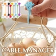 thumbnail image 4 of Magnetic Hand Shaped Cable Organizers Clips Earbuds Manager Cable Office Winder Magnets Straps Reusable Cords School, 4 of 8
