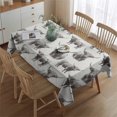 thumbnail image 2 of White Highland Cow Sketch Pattern Rectangle Tablecloth 60"x84",Waterproof Polyester Rectangle Table Cloth, Wipeable Spillproof Polyester Tablecloth for Dining, Camping, Indoor and Outdoor, 2 of 5
