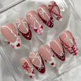 thumbnail image 1 of Patrón GJJBQTT de San Valentín con forma de lazo y lazo para labios, 30 unidades, 1 of 7