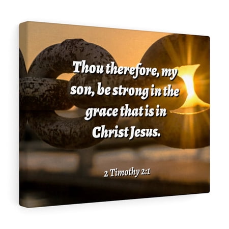 Scripture Walls The Grace 2 Timothy 2:1 Bible Verse Canvas Christian Wall Art Ready to Hang Unframed