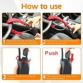 thumbnail image 4 of Anti-theft Car Steering Wheel Lock Blocks, Anti Theft Auto Security, Universal Theft Protection Vehicle Camper Van Truck Suv Heavy Duty, Universal Fit, 4 of 5