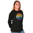thumbnail image 5 of Gay AF Rainbow Pride LGBTQ Queer Long Sleeve TShirt Men Women Brisco Brands L, 5 of 6
