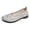 Grey, variant on WILLBEST Running Shoes for Women Wide Foot Women's Leisure Four Seasons Mesh Lace Flowers Non Flat Round Toe Breathable on Lazy Shoes