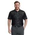thumbnail image 5 of Ben Hogan Performance Men's & Big Men's Fall Leaf Print Short Sleeve Polo Shirt, up to 5XB, 5 of 8