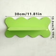 thumbnail image 4 of Estante de Pared de Madera con Forma Ondulada para Almacenamiento, Decoración del Hogar, Color Verde, 4 of 6