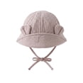 thumbnail image 6 of Paiwinds Baby Sun Hat for 0-3 Years, Cotton Muslin Bucket Hat with Bear Ears, Breathable & Comfortable Toddler Fisherman Cap for Boys & Girls, Solid Color Sun Protection Hat for Outdoor Play, 6 of 8