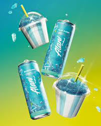 Alani Nu Energy Drink Blue Slush Flavor 12 fl oz Cans, 8 Pack Low Calorie Sugar Free Energy Beverage