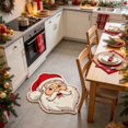 thumbnail image 7 of Santa Claus Shape Bath Rug, Shaggy Soft and Absorbent Bath Rug, Non-Slip Thick Plush Machine Washable Dry Bath Mats for Bathroom, Living Room, Tub and Shower Home Decor, 31.49 x 19.68 Inch, 7 of 7