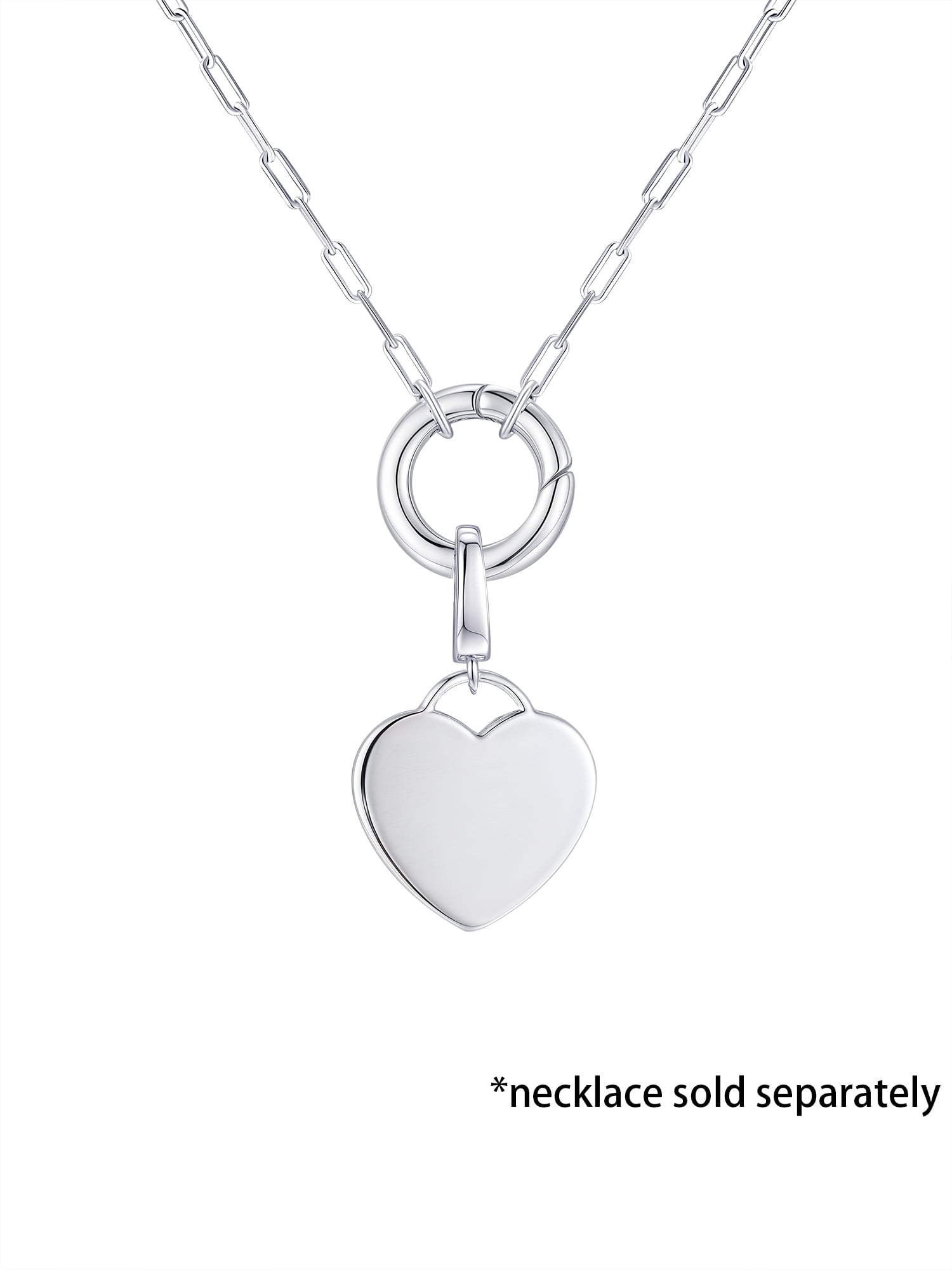 Brilliance Fine Jewelry Heart Charm in Sterling Silver