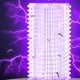 thumbnail image 2 of Solar Bug Zapper Impermeable Al Aire Libre Mosquito Killer Trampa para Moscas Rojo, 2 of 5
