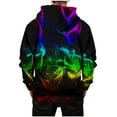 thumbnail image 3 of Eltusu Boys Hoodies, 2025 Long Sleeve Loose Fashion Pullover Sweatshirts Black Size 9-10 T, 3 of 3
