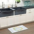 thumbnail image 2 of SoHome Cozy Living Lemon Wreath Gather Together Anti-Fatigue Kitchen Mat, Grey/Yellow, 17.5"x30", 2 of 13