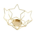 thumbnail image 2 of Iron Hollow Talight Candeler Desktop Ornament Candle Stand Candlestick Holder para estante Fiesta de vacaciones Regalo de inauguración 5 pentagrama, 2 of 8