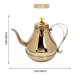 thumbnail image 2 of Raindrops Tetera Para Té De Gran Capacidad En Acero Inoxidable Dorado Con Mango Ergonómico, 2 of 6