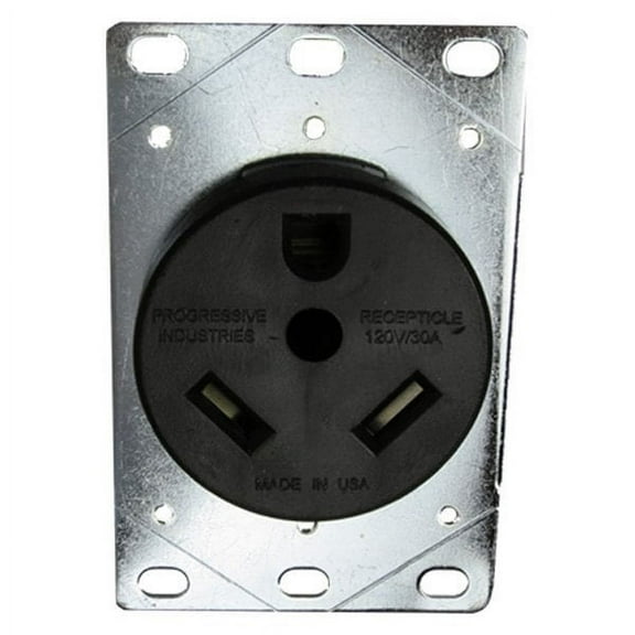 Progressive Industries TT-30DFR - 30A Straight Rectangular Outdoor Power Inlet