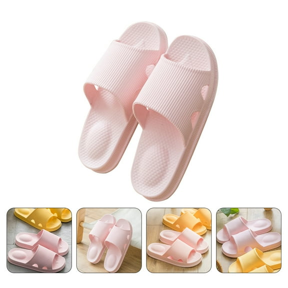 WRITWAA Women's Shower Shoes 1 Pair PVC Antiskid Breathable Water Resistant Indoor Outdoor Footwear