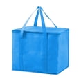 thumbnail image 3 of Yhmxh Bolsa térmica grande y bolsas térmicas para la compra, ideales para reparto de comida. Nevera plegable. Bolsas reutilizables para picnics con base rígida, cierre de cremallera, plegables y re, 3 of 6