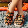 thumbnail image 4 of Halloween Slip on Loafers for Women Pumpkin Ghost Witch Print Canvas Casual Walking Flats Shoes Fashion Sneakers, 4 of 6