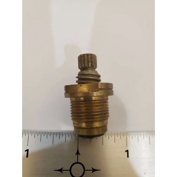 Royal Brass Faucet Stem 11-6109C, Left Hand, Cold, 12 Pt, 1.5"