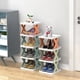 thumbnail image 3 of Estante de almacenamiento para baño de plástico plegable, a prueba de polvo, sin instalación, para ahorrar espacio, para zapatillas, sencillo y económico para el hogar, 3 of 5