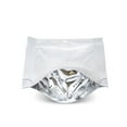 thumbnail image 5 of 100 pcs 4"x6" Mylar Clear/Silver Aluminum Foil Resealable Stand Up Bags Heat Seal Zipper Lock Reusable Storage Pouches for Zip Food Storage Lock Packaging with Tear Notches, 5 of 5