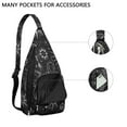 thumbnail image 2 of Cosmic Eclipse Sling Backpack - Mystical Lunar & Constellation Print, Lightweight Anti-Theft Pack for Goth Fashion & Outdoor Adventures, 2 of 4