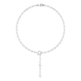 thumbnail image 2 of ARAIYA FINE JEWELRY 10K White Gold Round Lab Grown Diamond Solitaire Stone Chain Bracelets (1/5 cttw, D-F Color, VS1 Clarity) 7", 2 of 6