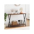 thumbnail image 2 of Ourlova Console Shelf. Narrow Console Table. Sofa Table. Narrow Long Table Behind Sofa. 2 Tier Industrial Style Entryway Table For Living Room. Hallway. Foyer, 2 of 7