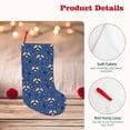 thumbnail image 4 of Salouo Raccoon blue point Print Christmas Decorations Stockings 1 Pack 18'' Xmas Stockings Holiday Stocking Personalized Farmhouse Decor for Home Family Party Tree, 4 of 7