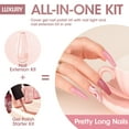 thumbnail image 4 of Gellen Gel Nail Polish Kit, 8 Nudes Pink Peach Colors Gel Polish Set With 36W UV Light Nail Dryer, 504Pcs Coffin Fake Nails Tips Glue Gel Nail Prep Kit, Gel Top and Base Coat, Manicure Tools, 4 of 7