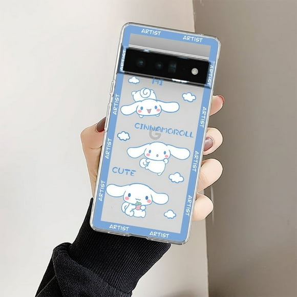 Anime Hello Kitty Kuromi For Google Pixel 8 7 6 Pro 6a 5 5a 4 4a XL 5G Transparent Soft Phone Case Shockproof Cover