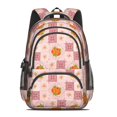 thumbnail image 2 of Pioneer Flower Floral Print Pattern Backpack for School, Cute School Bag with Adjustable Shoulder Straps and Padded Back, 16.9"x12.6"x5.9", 2 of 5