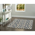 thumbnail image 2 of Trio Marple Ivory Blue Area Rug 5x7 Contemporary Transitional Design, 2 of 6