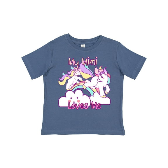 Inktastic My Mimi Loves Me Unicorn Girls Toddler T-Shirt