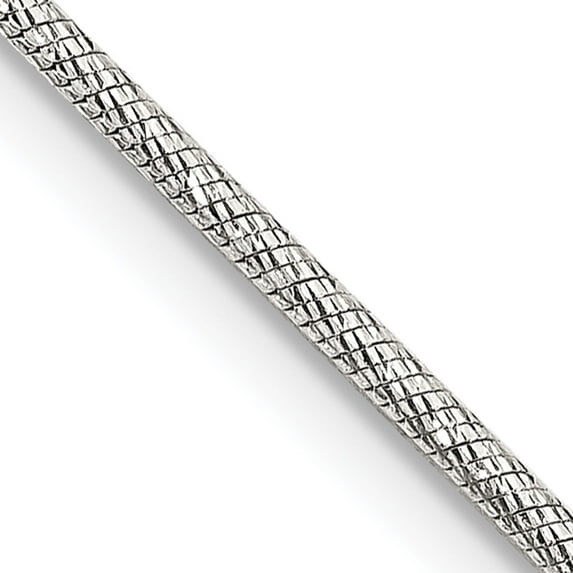 Sterling Silver 1.5mm Diamond-Cut Snake Chain (30 X 1.5) Made In Italy qfs17-30