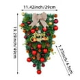 thumbnail image 2 of BKER Christmas Decoration Upside Down Tree Pendant Christmas Teardrop Ribbon Merry Christmas Front Door Decoration Wreath Christmas Suitable For Home Decoration, 2 of 3