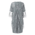 thumbnail image 5 of Women's Elegant Lace Embroidery Evening Dress Half Sleeve Women Casual Dresses Day Dress Womens Fall Dresses Casual, 5 of 5
